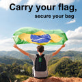 Smart Bag Security Tag - Brazil Flag [Pack 2]