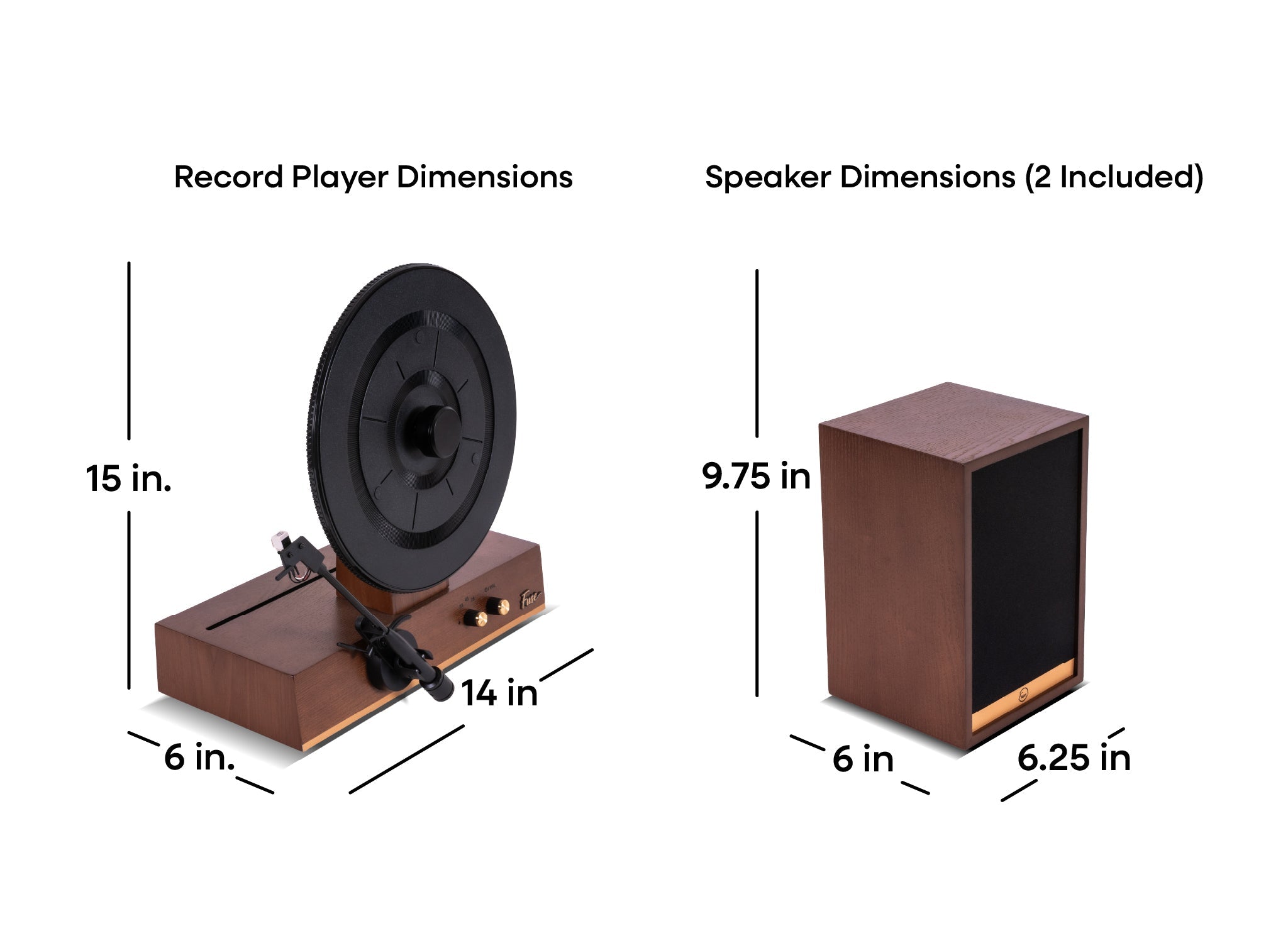Fuse Audio GLD Vertical Vinyl Record Player